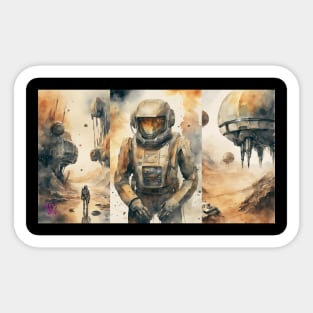 Apocalyptic scifi Sticker